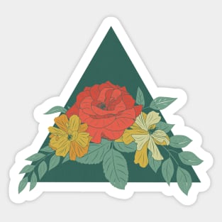 An aesthetic flower design Sticker